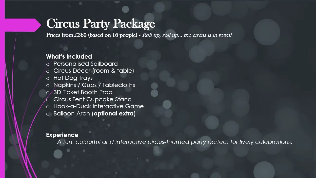 Party brochure page 6